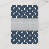 ブックカード、ウッドランド鹿、ベビーシャワーを持って来る エンクロージャーカード (裏面)