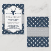 ブックカード、ウッドランド鹿、ベビーシャワーを持って来る エンクロージャーカード (正面/裏面)