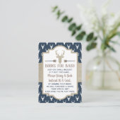 ブックカード、ウッドランド鹿、ベビーシャワーを持って来る エンクロージャーカード (スタンド正面)