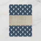 ブックカード、ウッドランド鹿、ベビーシャワーを持って来る エンクロージャーカード (裏面)