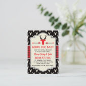 ブックカード、ウッドランド鹿、ベビーシャワーを持って来る エンクロージャーカード (スタンド正面)