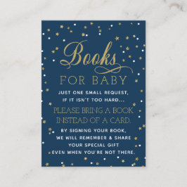 ブックカード、キラキラ星、赤ちゃんシャワーを持って来る エンクロージャーカード