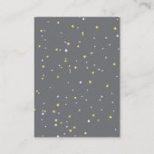 ブックカード、キラキラ星、赤ちゃんシャワーを持って来る エンクロージャーカード (裏面)