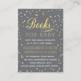 ブックカード、キラキラ星、赤ちゃんシャワーを持って来る エンクロージャーカード