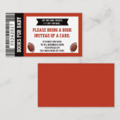 ブックカード、スポーツチケット、ベビーシャワーを持って来る エンクロージャーカード (正面/裏面)