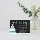ブックカード、テディベア、本、赤ちゃんシャワーを持って来る エンクロージャーカード (スタンド正面)