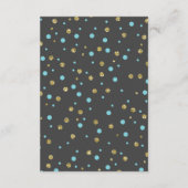 ブックカード、ベビーシャワー、サファリ、金ゴールドを持参フェイク エンクロージャーカード (裏面)