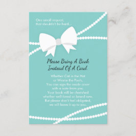 ブックカード、ベビーシャワー、ロビンの卵の青を持って来る エンクロージャーカード