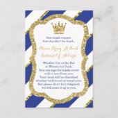 ブックカード、小さな王子、グリッターを持ってフェイク来て エンクロージャーカード (正面)