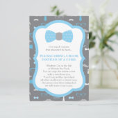 ブックカード、小さな男、赤ちゃんシャワーを持ってくる エンクロージャーカード (スタンド正面)