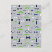 ブックカード、小さな男、赤ちゃんシャワーを持ってくる エンクロージャーカード (裏面)