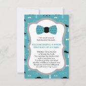 ブックカード、小さな男、赤ちゃんシャワーを持ってくる 招待状 (正面)