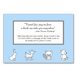 ブックカード-旅行引用文-森林創造物 テーブルナンバー