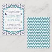 ブックカード、矢アステカ印、赤ちゃんシャワー持参 エンクロージャーカード (正面/裏面)