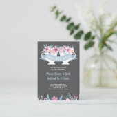 ブックカード、紅茶パーティーの赤ちゃんシャワーを持って来る エンクロージャーカード (スタンド正面)