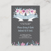 ブックカード、紅茶パーティーの赤ちゃんシャワーを持って来る エンクロージャーカード (正面)