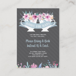 ブックカード、紅茶パーティーの赤ちゃんシャワーを持って来る エンクロージャーカード