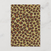 ブックカード、赤ちゃんシャワー、チーターを持って来る エンクロージャーカード (裏面)