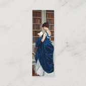 ブックカー読ドの青い女性 スキニー名刺 (正面)