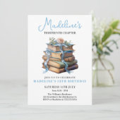 ブックガール誕生日 招待状 (スタンド正面)