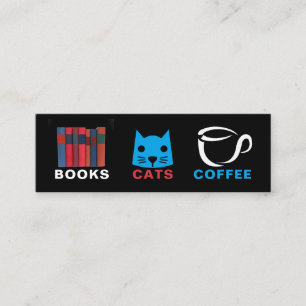 ブックキャッツコーヒーブックマーク スキニー名刺