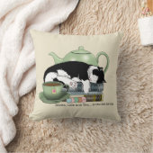 ブックキャットティーかわいい クッション (ブランケット)