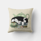 ブックキャットティーかわいい クッション (裏面)