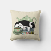 ブックキャットティーかわいい クッション (正面)