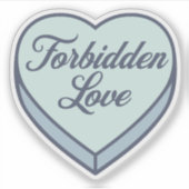 ブックキャンディハート – 禁断の愛 シール (正面)
