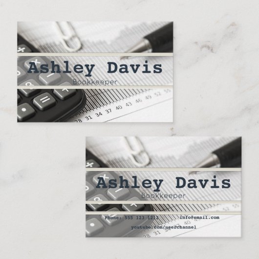 ブックキーパーの名刺 名刺 (正面/裏面)