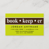 ブックキーパーの名刺 名刺 (正面)
