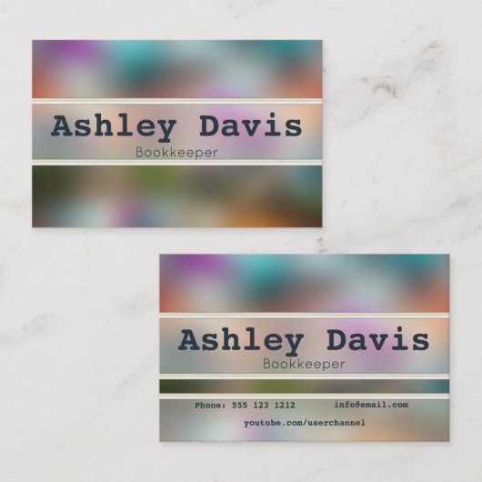 ブックキーパーの名刺 名刺 (正面/裏面)