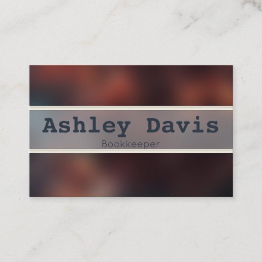 ブックキーパーの名刺 名刺 (正面)