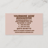 ブックキーパーの棚 名刺 (裏面)