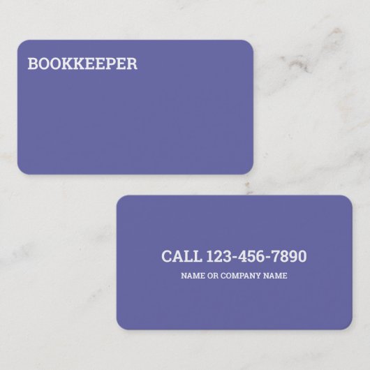 ブックキーパーの監査人 名刺 (正面/裏面)