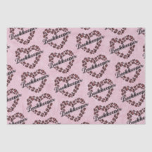 ブックキーパーヒョウハートフレームピンク