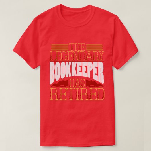 ブックキーパーペンション退職 Tシャツ (デザイン正面)