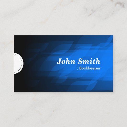 ブックキーパーモダン- Dark Blue 名刺 (正面)