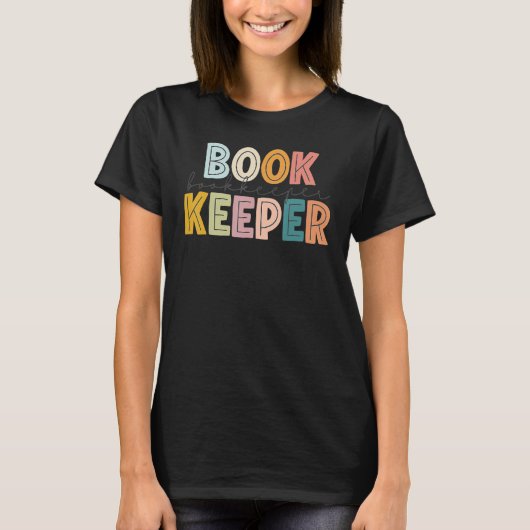 ブックキーパー先生学生ハッピー最初の最後の100ダ Tシャツ (正面)