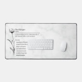 ブックキーパー定義の同義語おもしろいの定義 デスクマット (キーボード&マウス)
