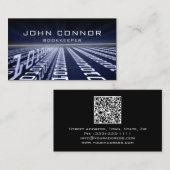 ブックキーパー財務顧問バイナリコードマトリックス 名刺 (正面/裏面)