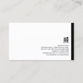 ブックキーパー金ゴールド計算アイコン名刺 名刺 (裏面)