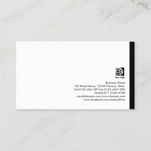 ブックキーパー金ゴールド計算アイコン名刺 名刺 (裏面)