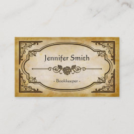 ブックキーパー – エレガントヴィンテージアンティーク 名刺