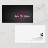 ブックキーパー・ファイナンス・サービスDark Cursive Monogram 名刺 (正面/裏面)