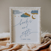 ブックギフトきらびやかな星の赤ちゃんシャワー少年 ポスター