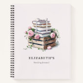 ブックギフト素朴バラ母誕生日本 ノートブック (正面)