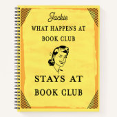 ブッククおもしろいラブ引用文パーソナライズされた ノートブック (正面)