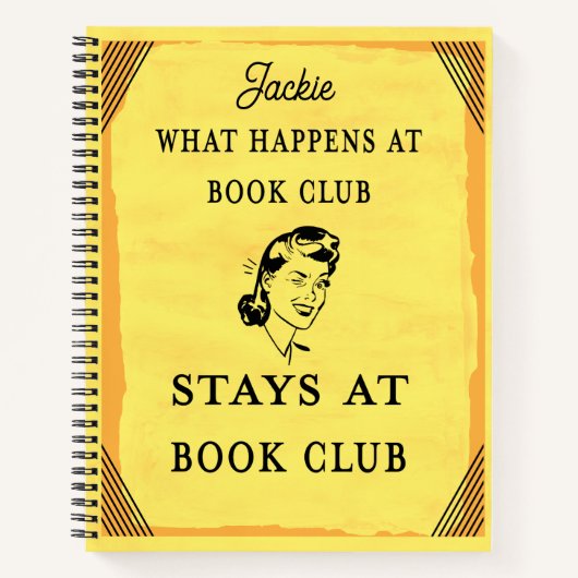 ブッククおもしろいラブ引用文パーソナライズされた ノートブック (正面)