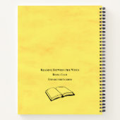 ブッククおもしろいラブ引用文パーソナライズされた ノートブック (裏面)